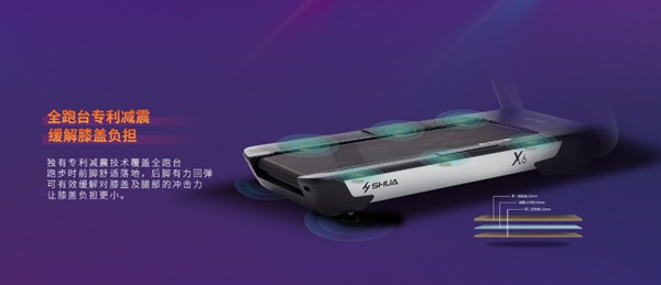 室内健身器材-huatihuiX6心率版跑步机