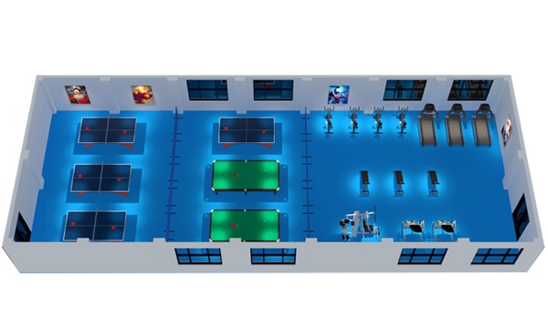 200平方健身房配置方案-广西huatihui体育健身器材有限公司