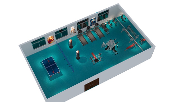 150平方健身房配置方案-广西huatihui体育健身器材有限公司