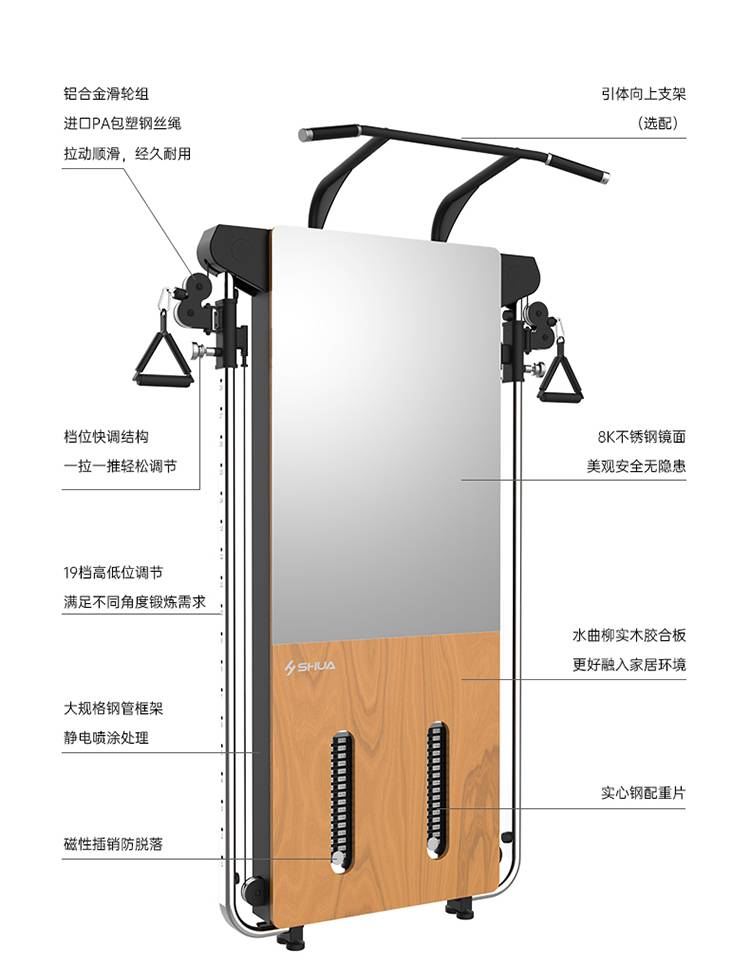 SH-G699 壁挂式拉绳训练器-广西huatihui体育健身器材有限公司
