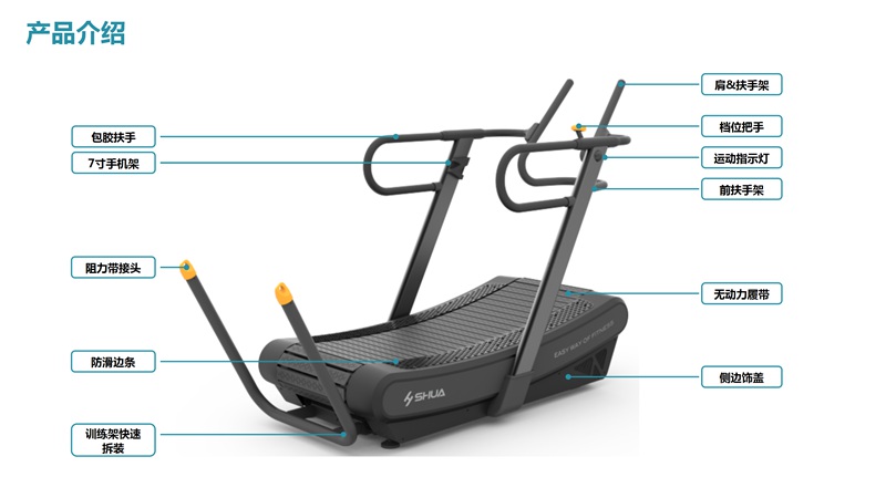 huatihuiSH-T901Z无动力跑步机-广西huatihui体育健身器材有限公司